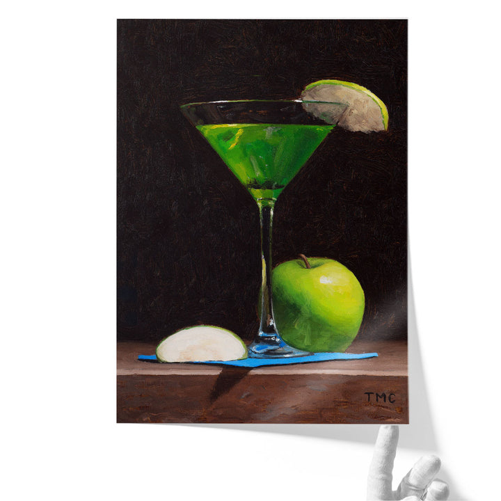 Sour Apple Martini - Canvas Print Wall Art