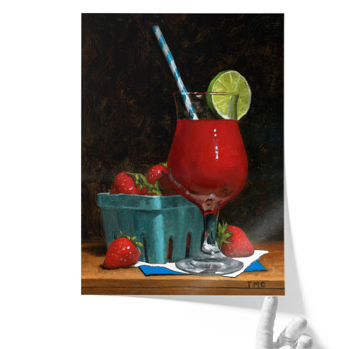 Strawberry Daquiri - Canvas Print Wall Art