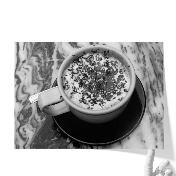 Con Ciccolata Black and White - Canvas Print Wall Art