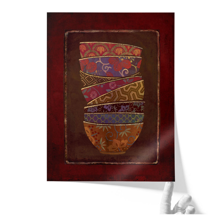Asian Bowls II - Canvas Print Wall Art