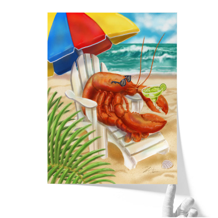 Beach Friends - Lobster - Canvas Print Wall Art