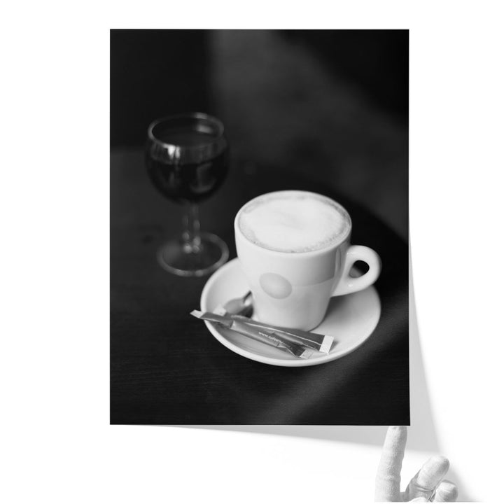 Paris Cafe No. 24 Black and White - Canvas Print Wall Art