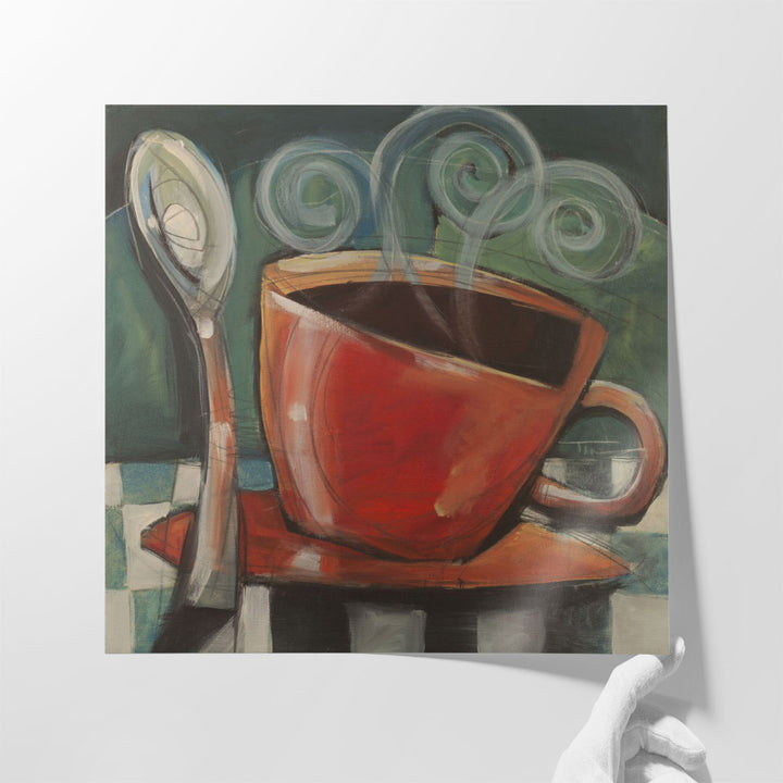 Cup And Spoon - Canvas Print Wall Art