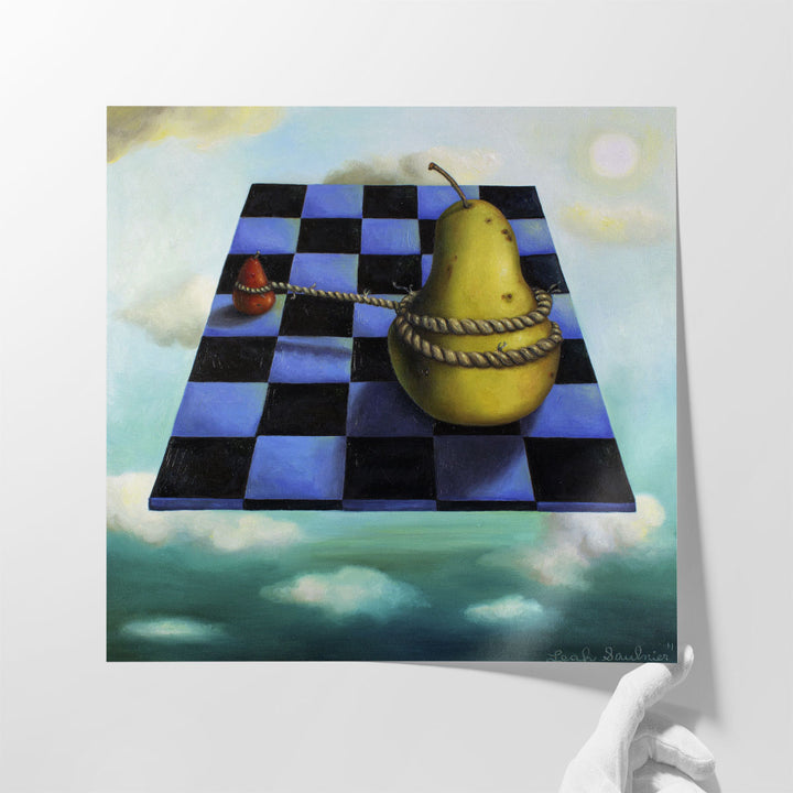 Surreal Kitchen Canvas Art – dreamlike fruit composition