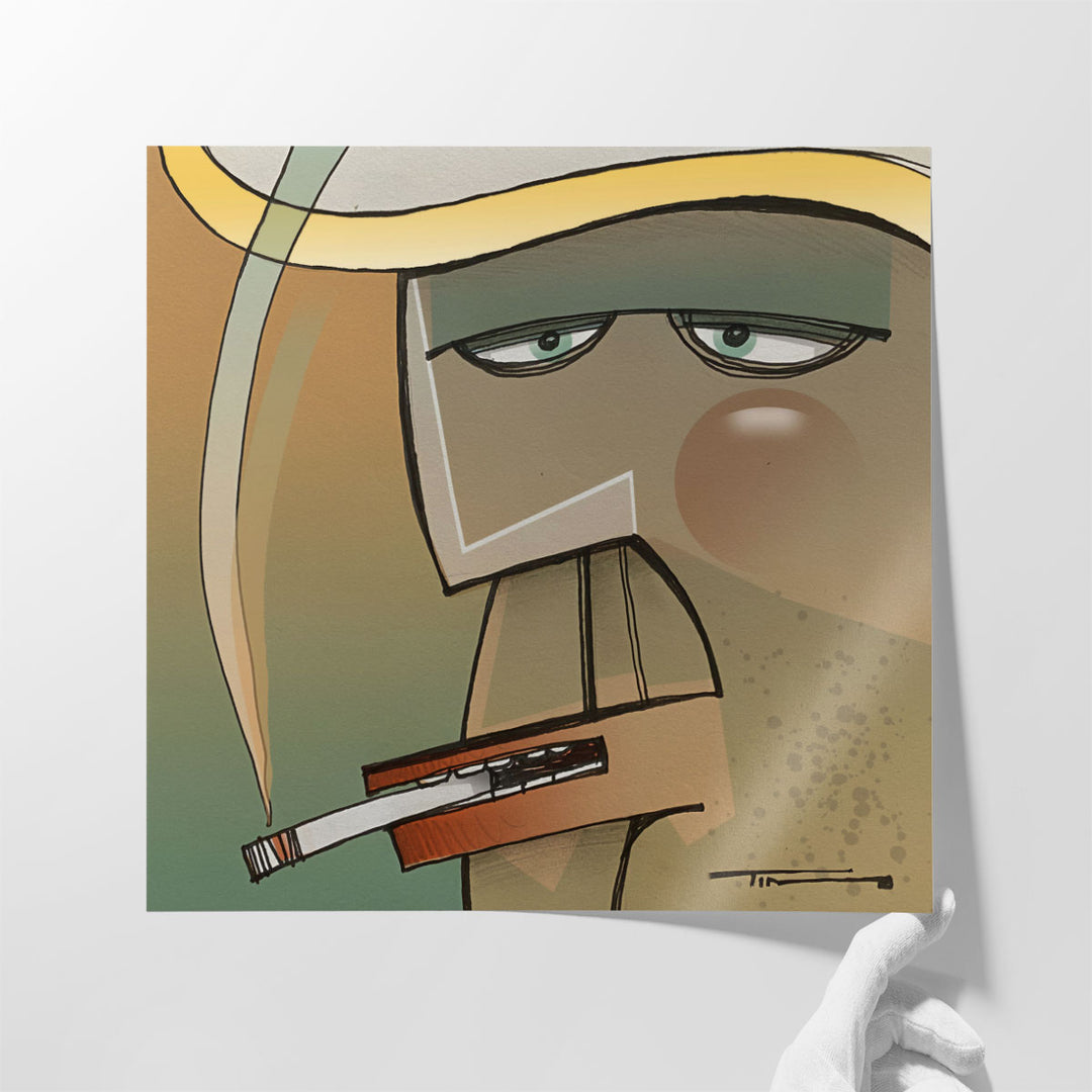 Square Smoker - Canvas Print Wall Art