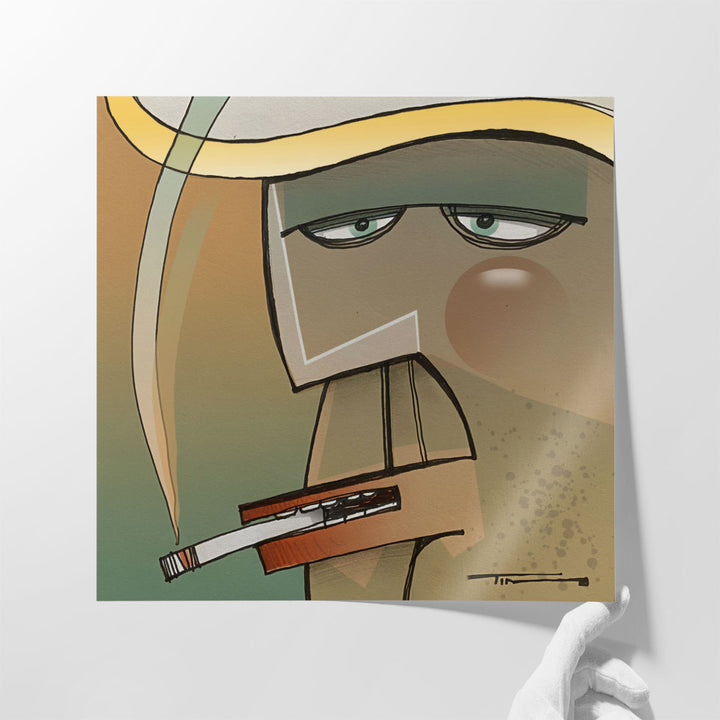 Square Smoker - Canvas Print Wall Art