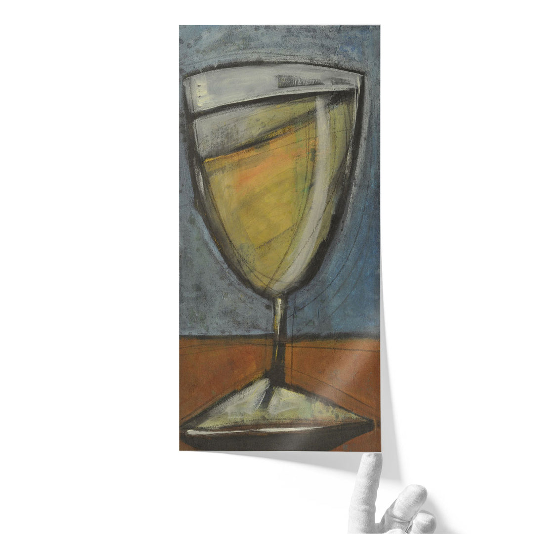 Glass Of White - Canvas Print Wall Art