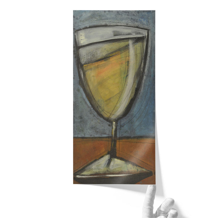 Glass Of White - Canvas Print Wall Art