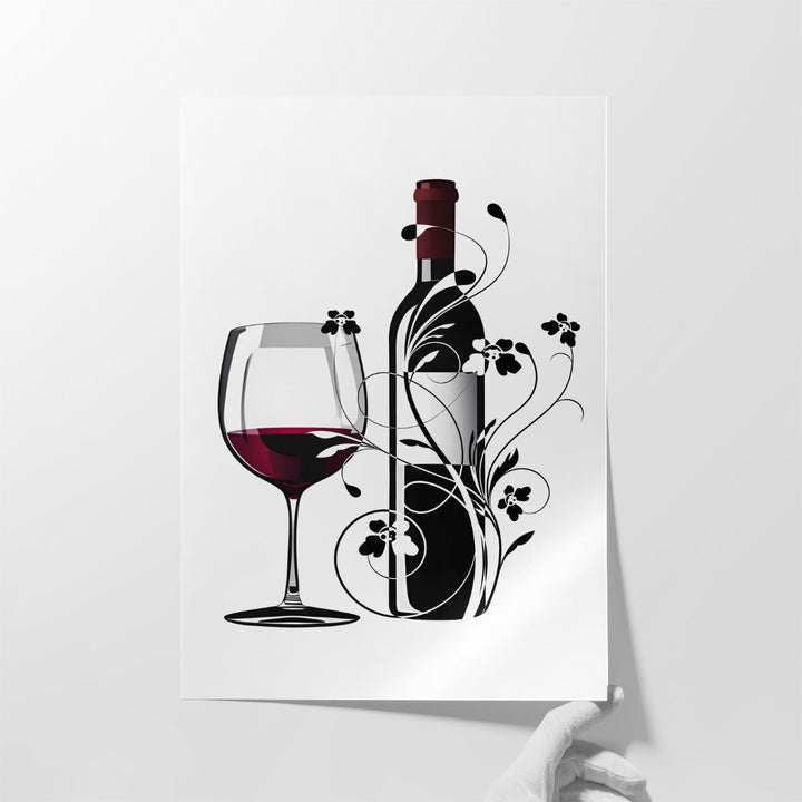 Huge Kitchen Wall Art dramatic wine focal