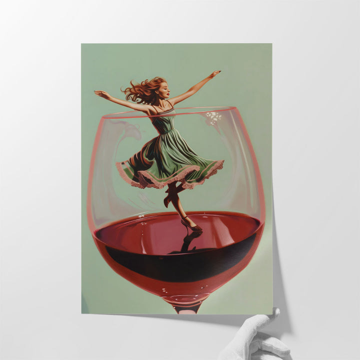 dining area wall decor – elegant wine and dance