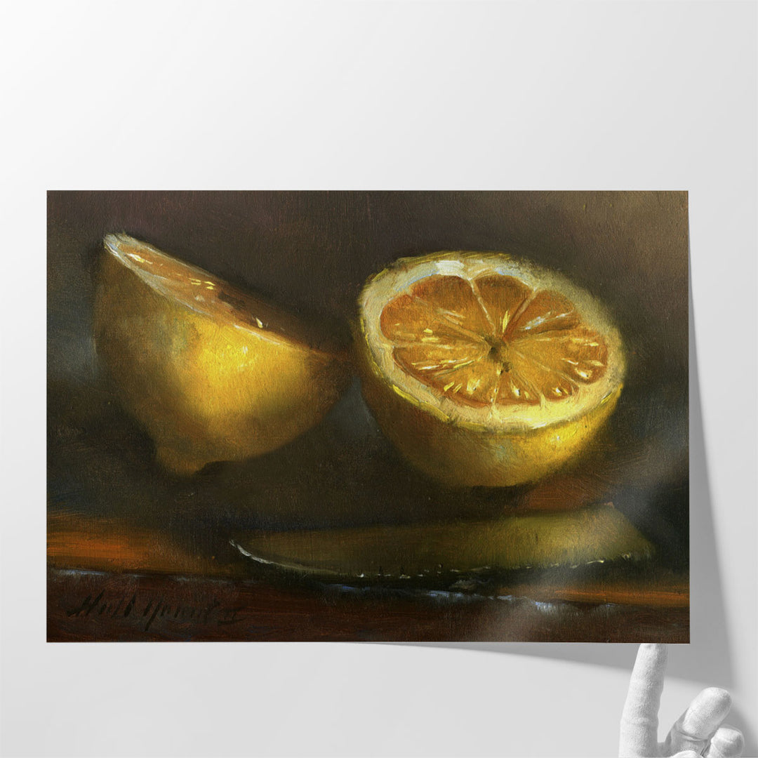 kitchen wall art – vibrant lemon theme