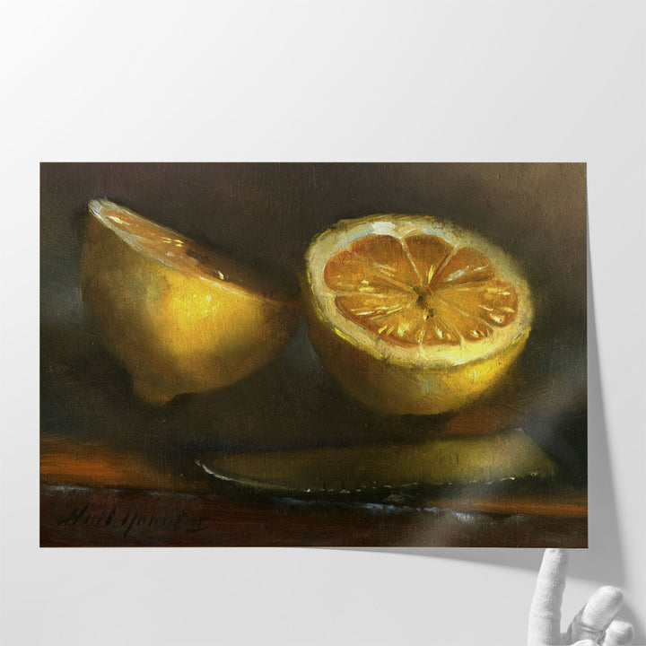 kitchen wall art – vibrant lemon theme