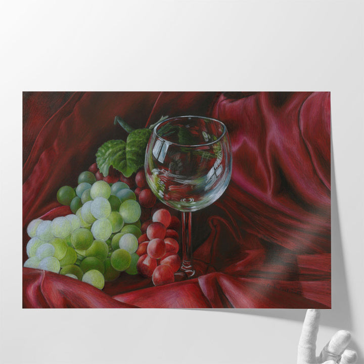 dining room art – crystal glass fruit display