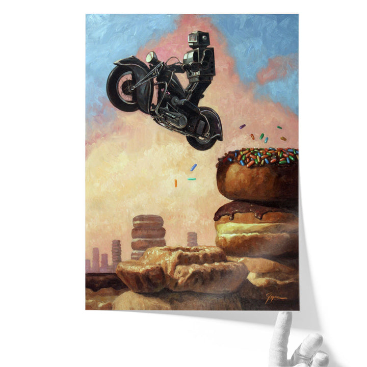 kitchen wall art – mechanical meets confectionery scene