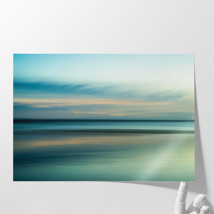 Calming Serene Ocean Abstract - Canvas Print Wall Art