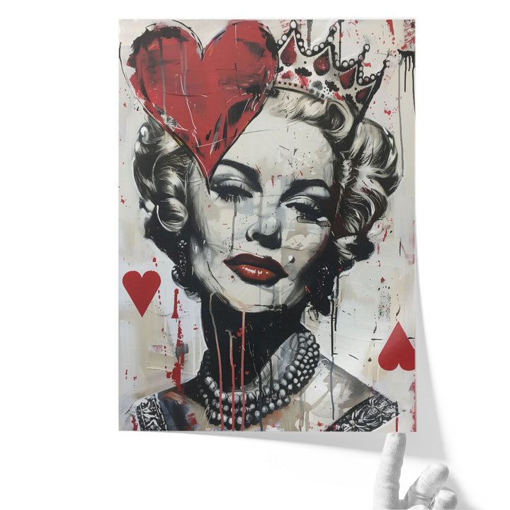 Queen Of Hearts - Canvas Print Wall Art