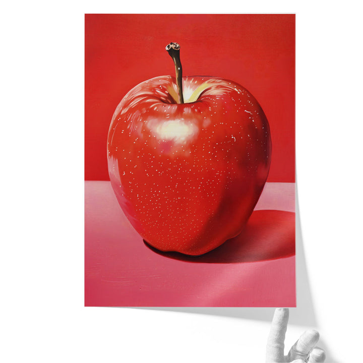 fruit décor – sleek red apple motif