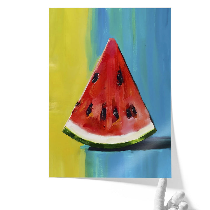 Watermelon Slice - Canvas Print Wall Art