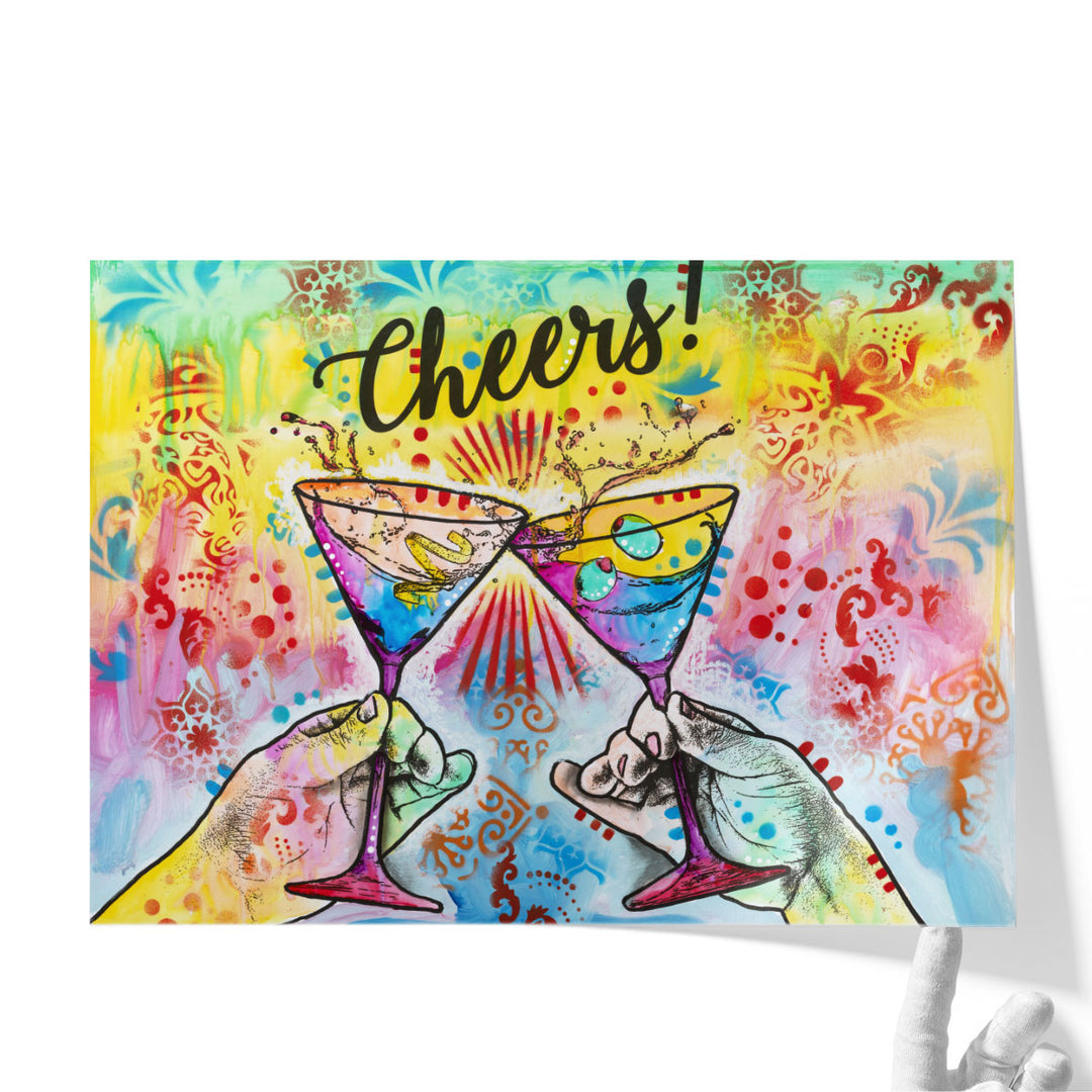 Cheers - Martini Splash - Canvas Print Wall Art