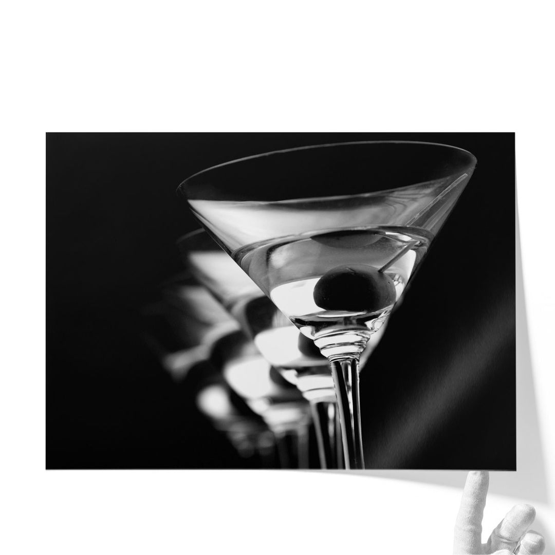 dining room décor – minimalist glassware print