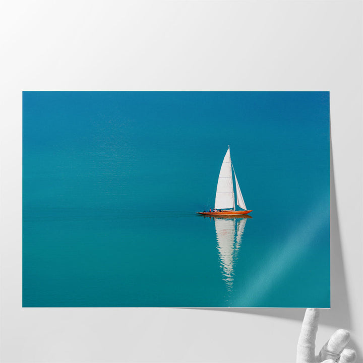 Sailboat in a Sea - Canvas Print Wall Art