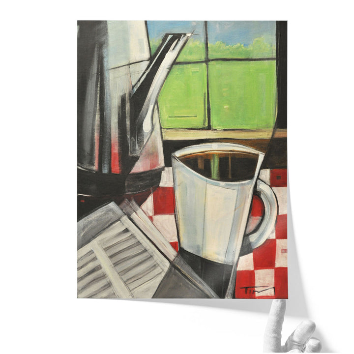 Huge Kitchen Wall Art – oversized café motif