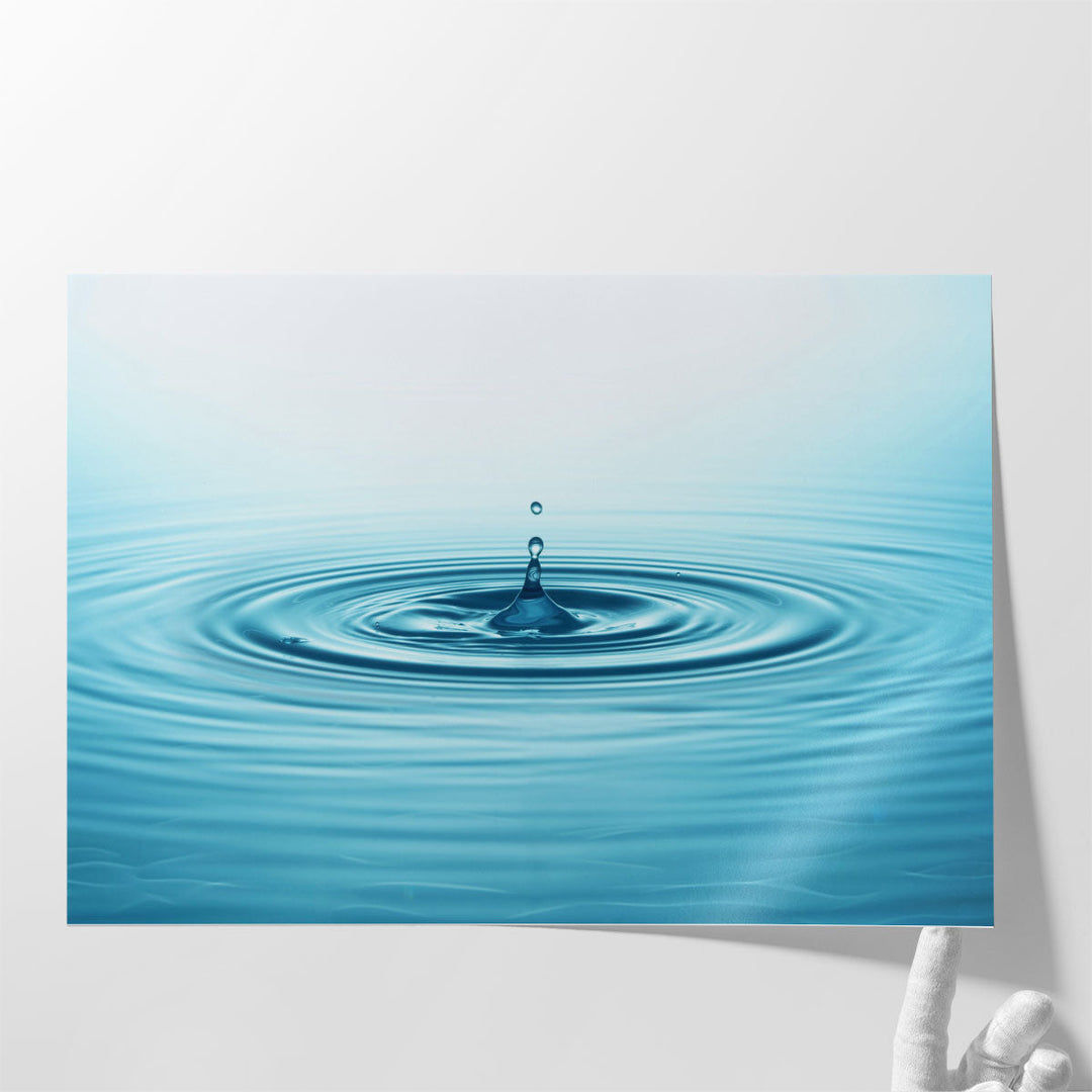 Water Drop and Splash - Canvas Print Wall Art