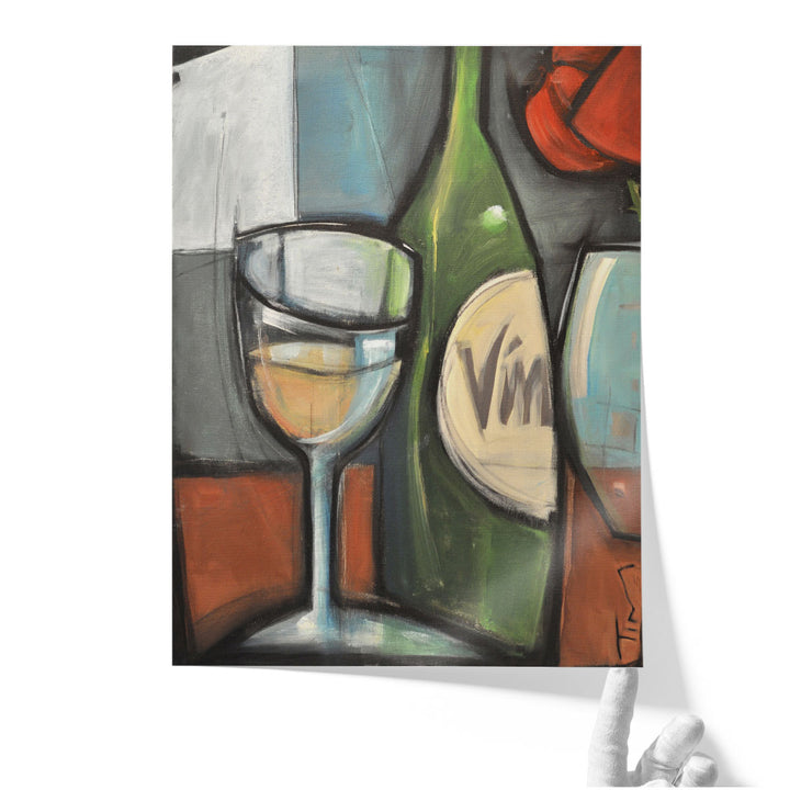 Wine Bottled Poetry - Canvas Print Wall Art