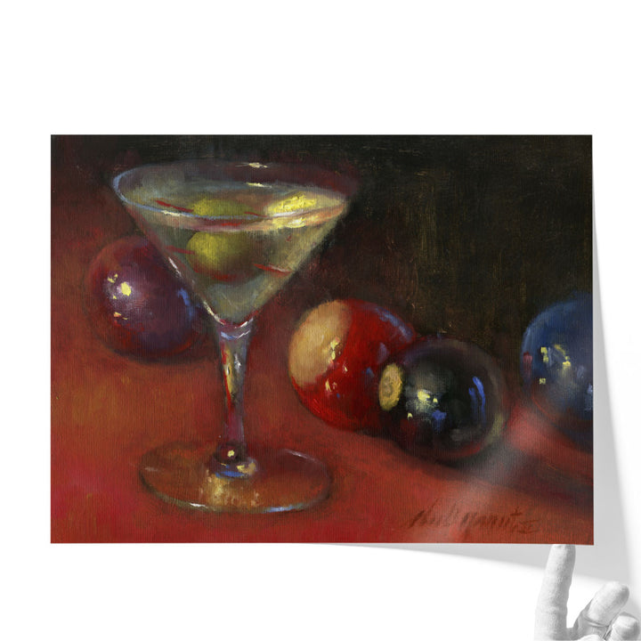 still life prints – mixed drink and pool balls
