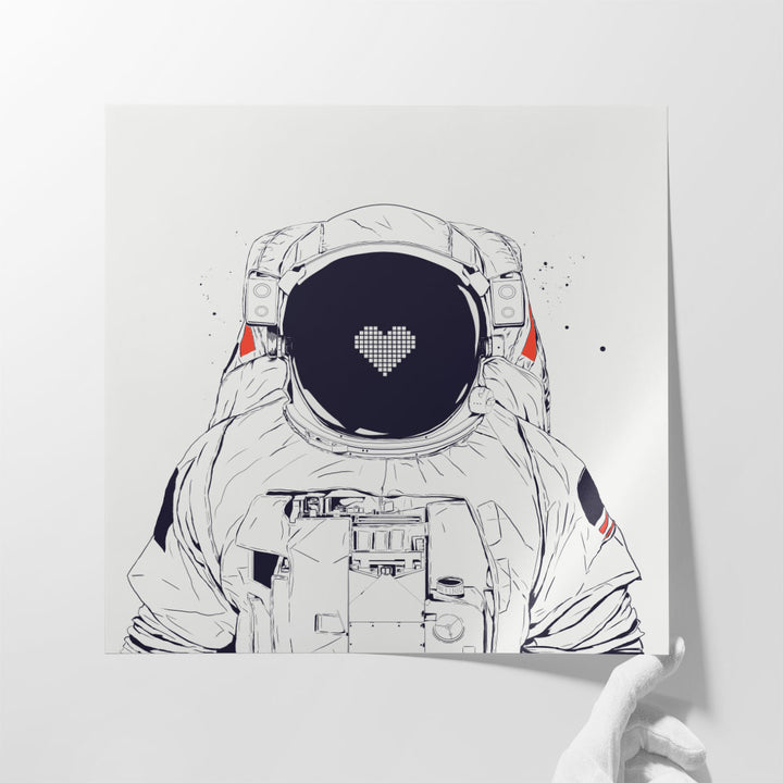 Astronaut Love - Canvas Print Wall Art