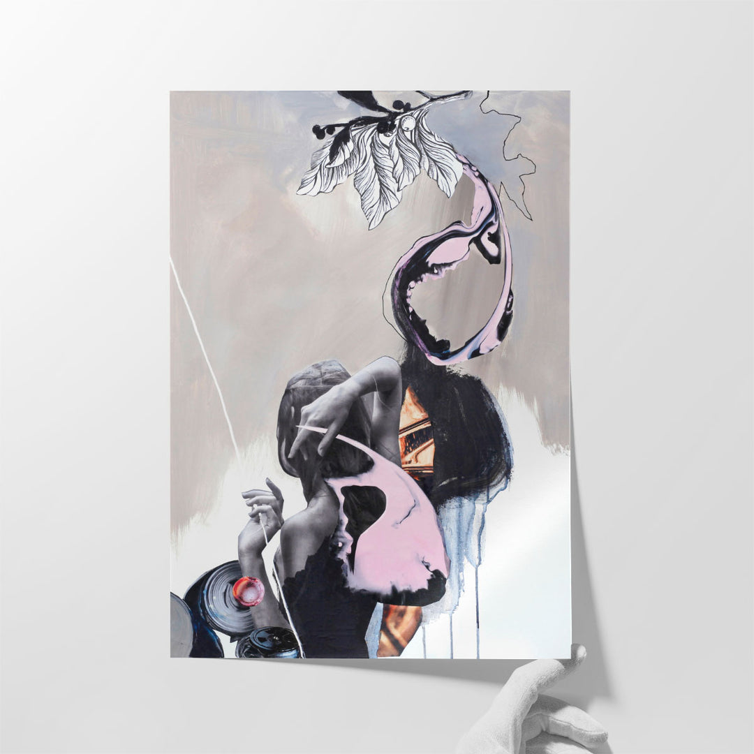 Pink Fluence 2 - Canvas Print Wall Art