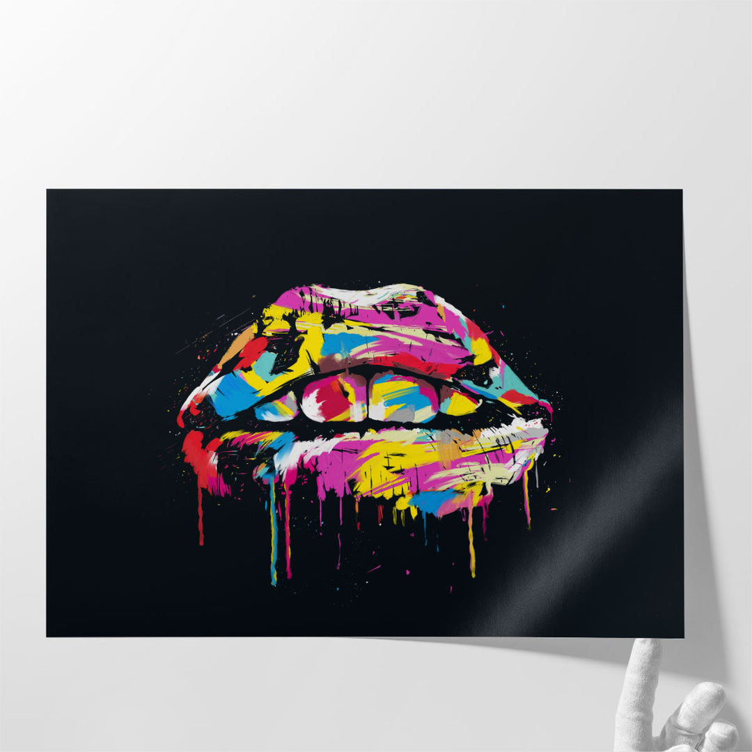 Colorful Lips - Canvas Print Wall Art