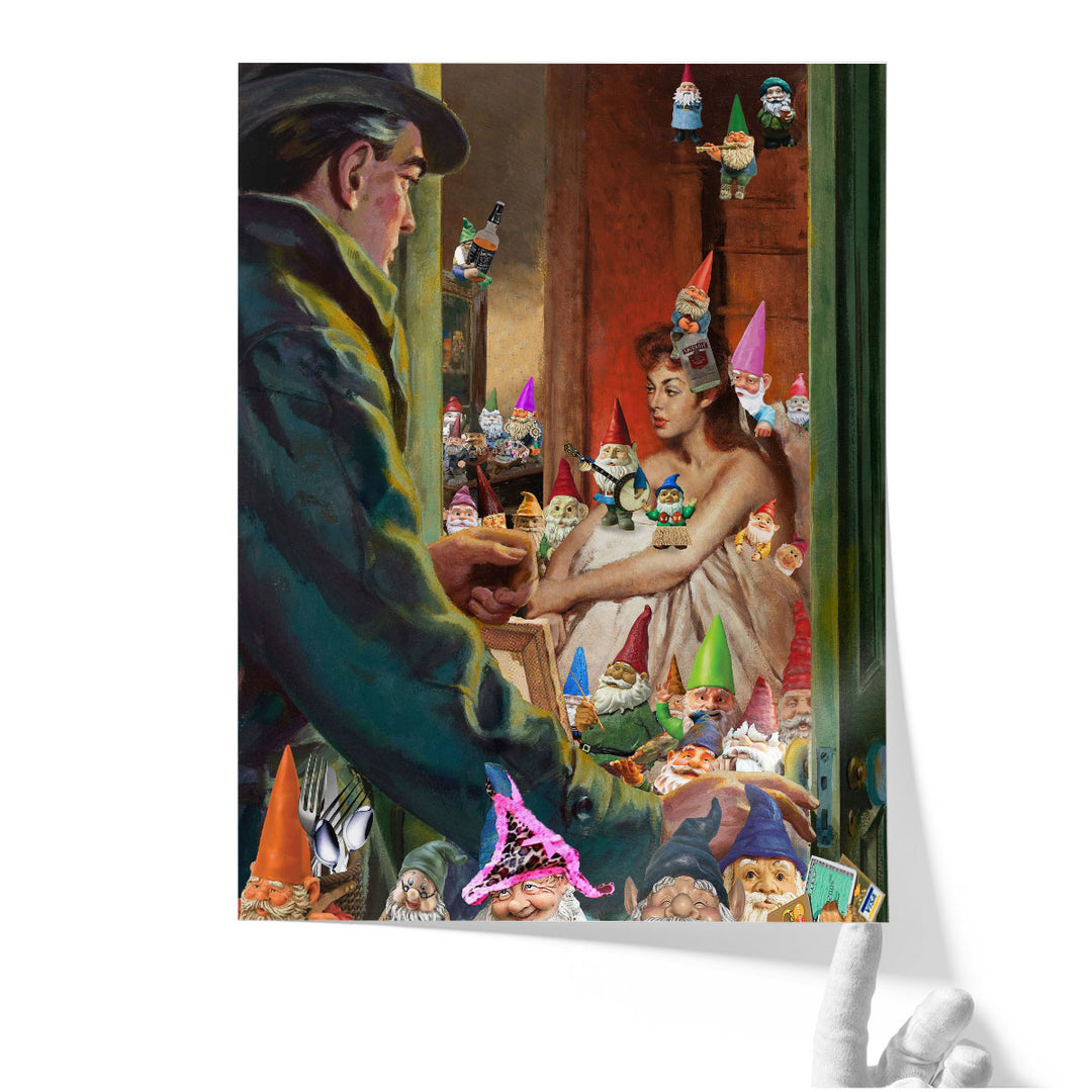 Gnome Alone - Canvas Print Wall Art