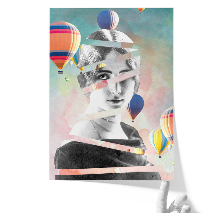 Cleo De Merode Baloons - Canvas Print Wall Art