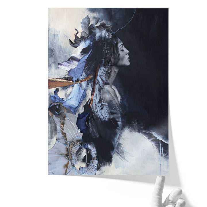 Imperfection Blue - Canvas Print Wall Art