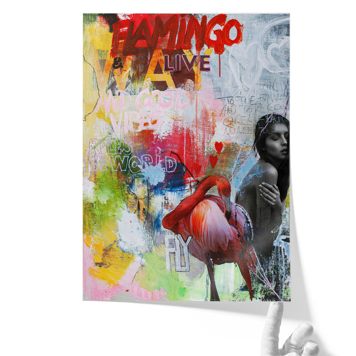 Flamingo - Canvas Print Wall Art