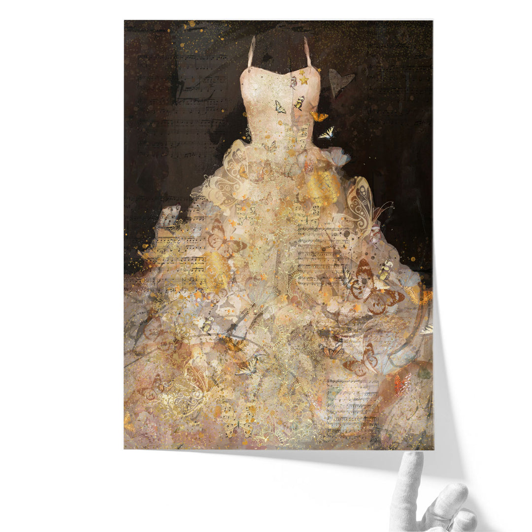 Butterfly Dress - Canvas Print Wall Art