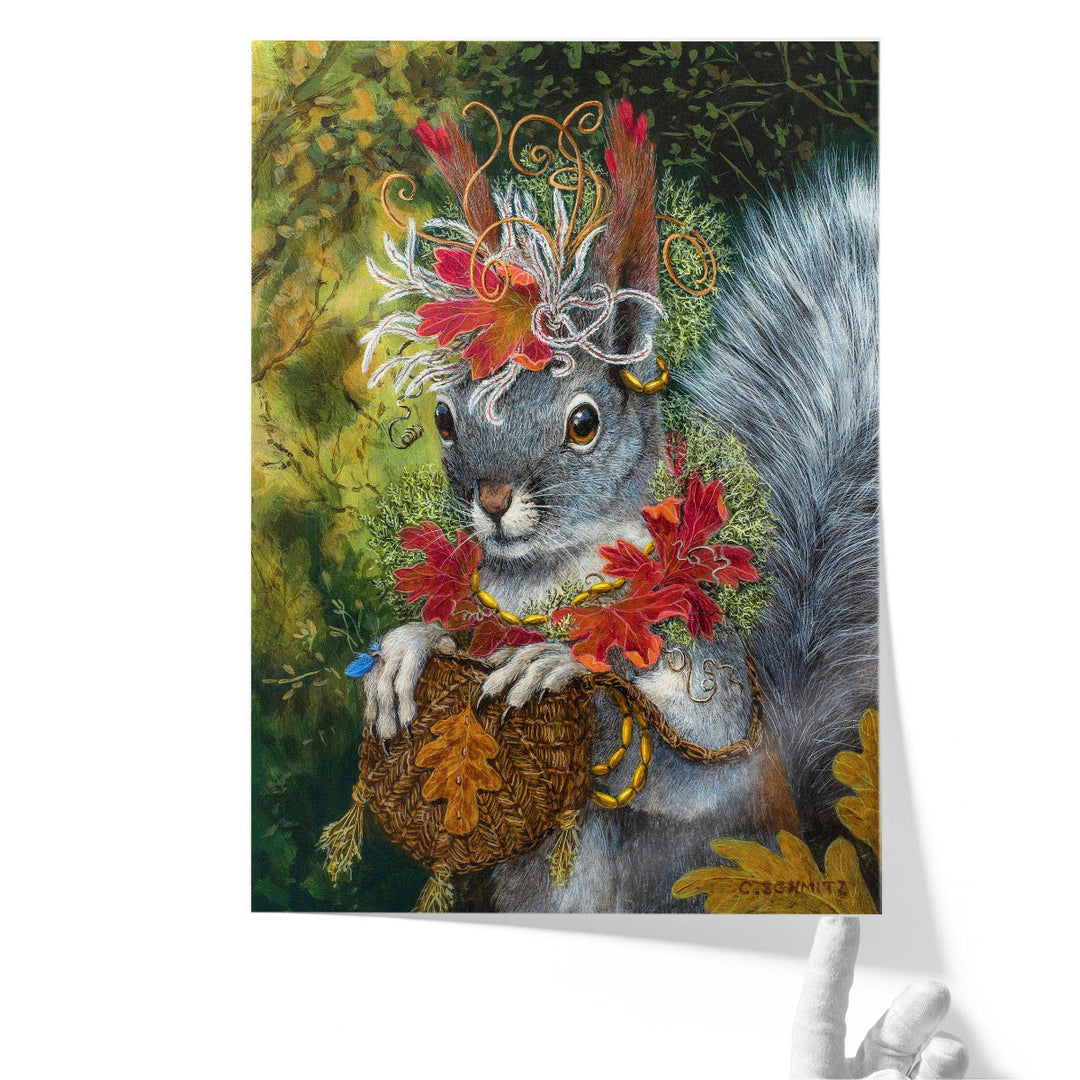 The Squirrelas Dream - Canvas Print Wall Art