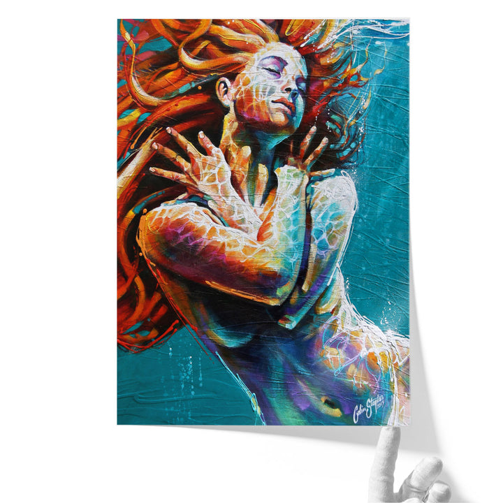 Floating in Color - Canvas Print Wall Art