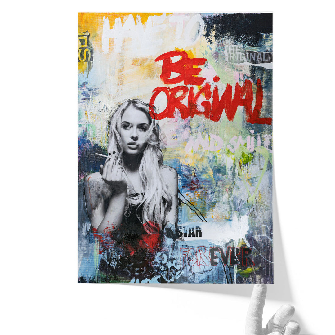 Be Original - Canvas Print Wall Art