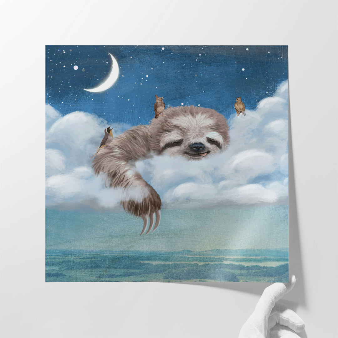 A Sloth's Dream - Canvas Print Wall Art