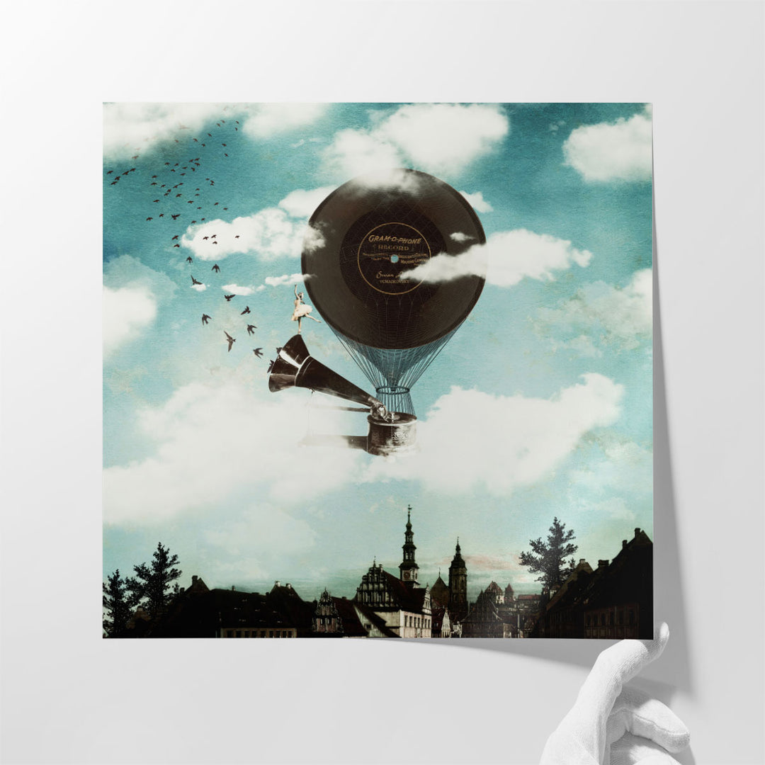 The Traveling Ballerina - Canvas Print Wall Art