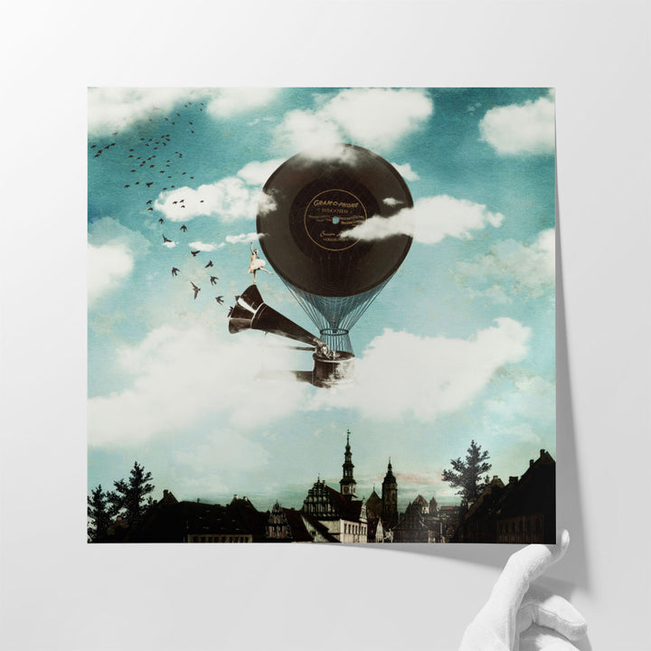 The Traveling Ballerina - Canvas Print Wall Art