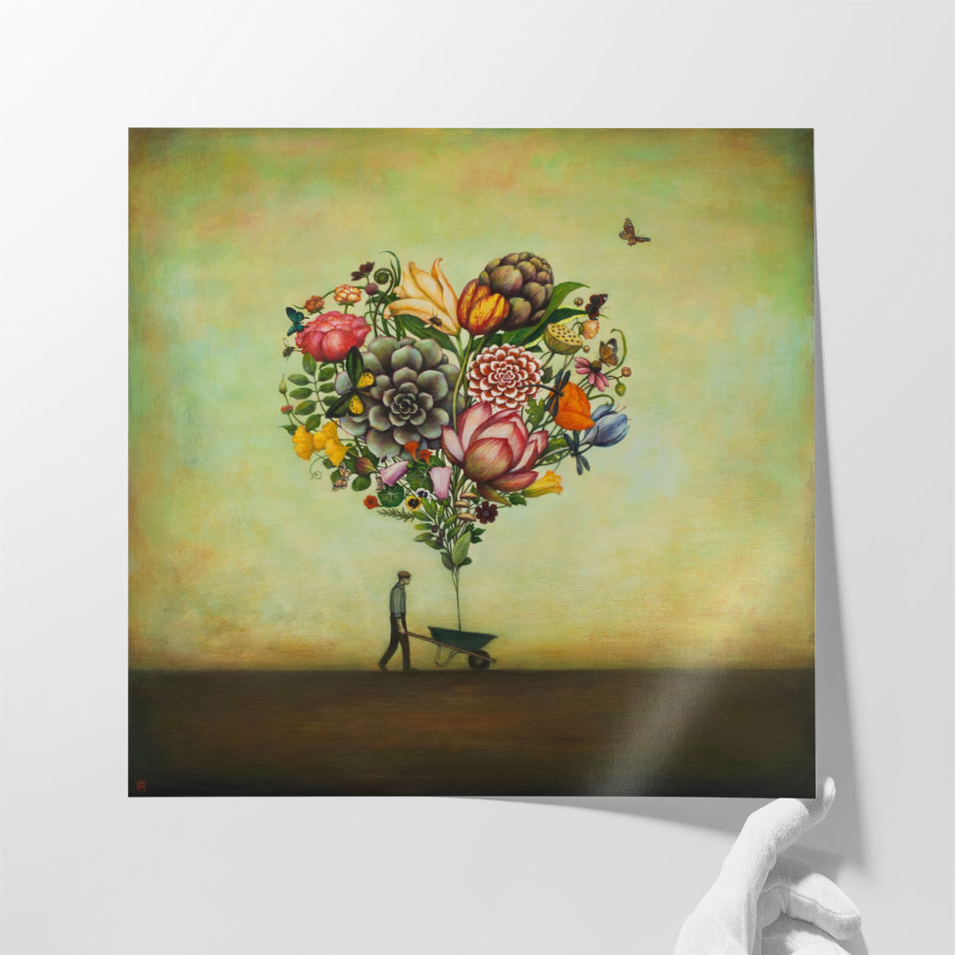Big Heart Botany - Canvas Print Wall Art