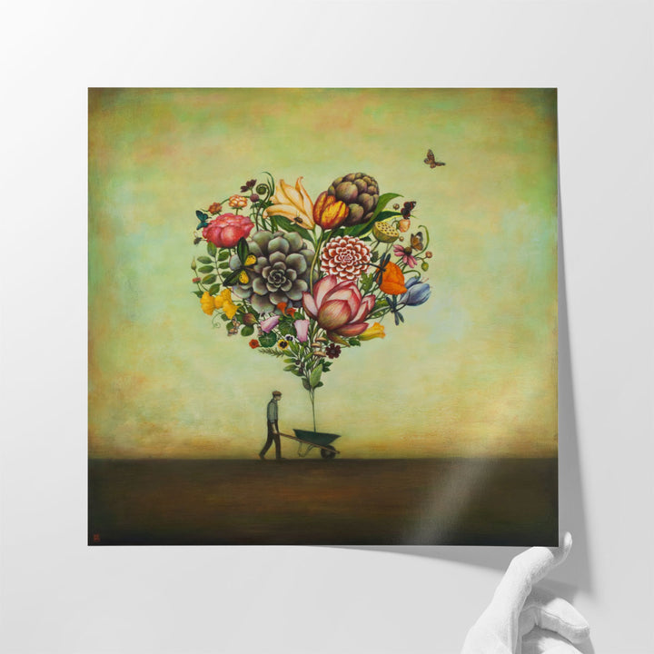 Big Heart Botany - Canvas Print Wall Art