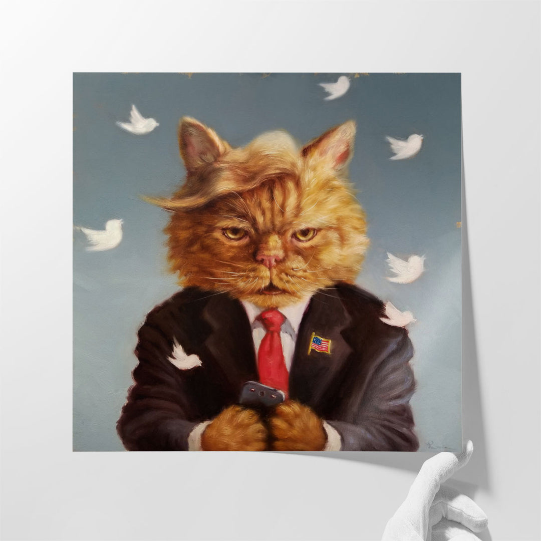 Catty Remarks- Canvas Print Wall Art