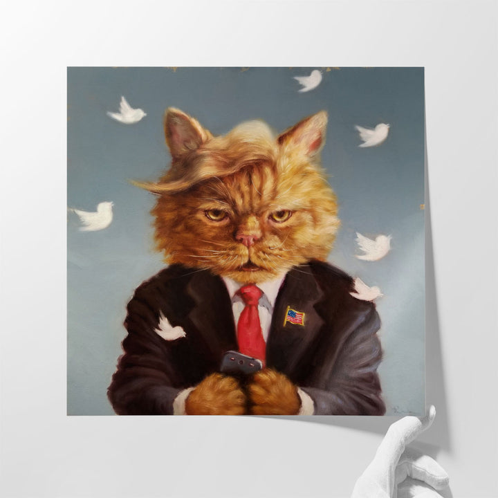Catty Remarks- Canvas Print Wall Art