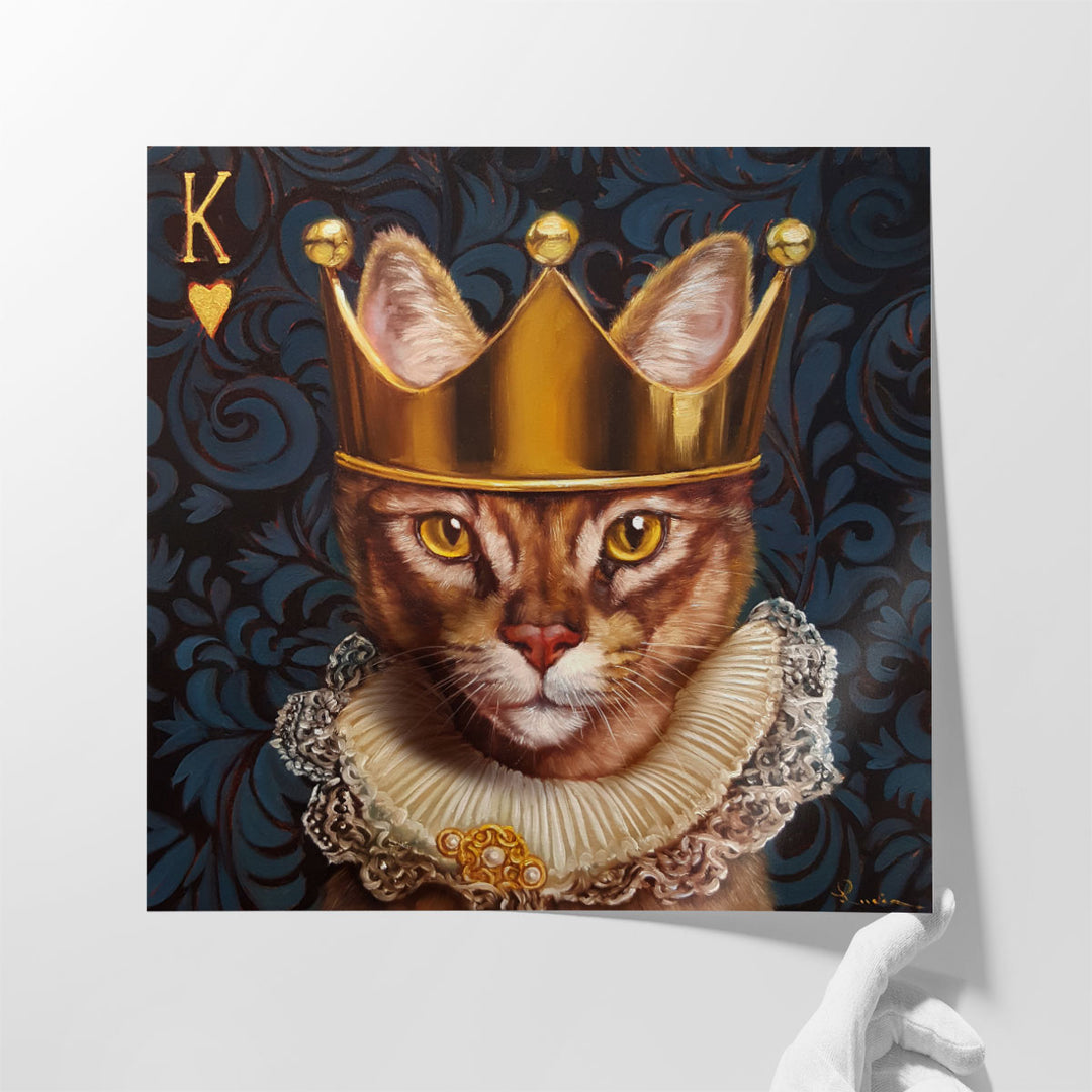 King of Hearts - Canvas Print Wall Art