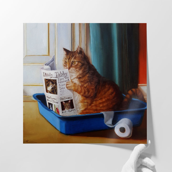 Kitty Throne - Canvas Print Wall Art
