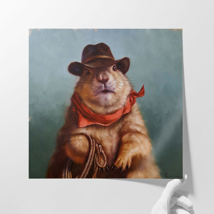 Underground Cowboy - Canvas Print Wall Art